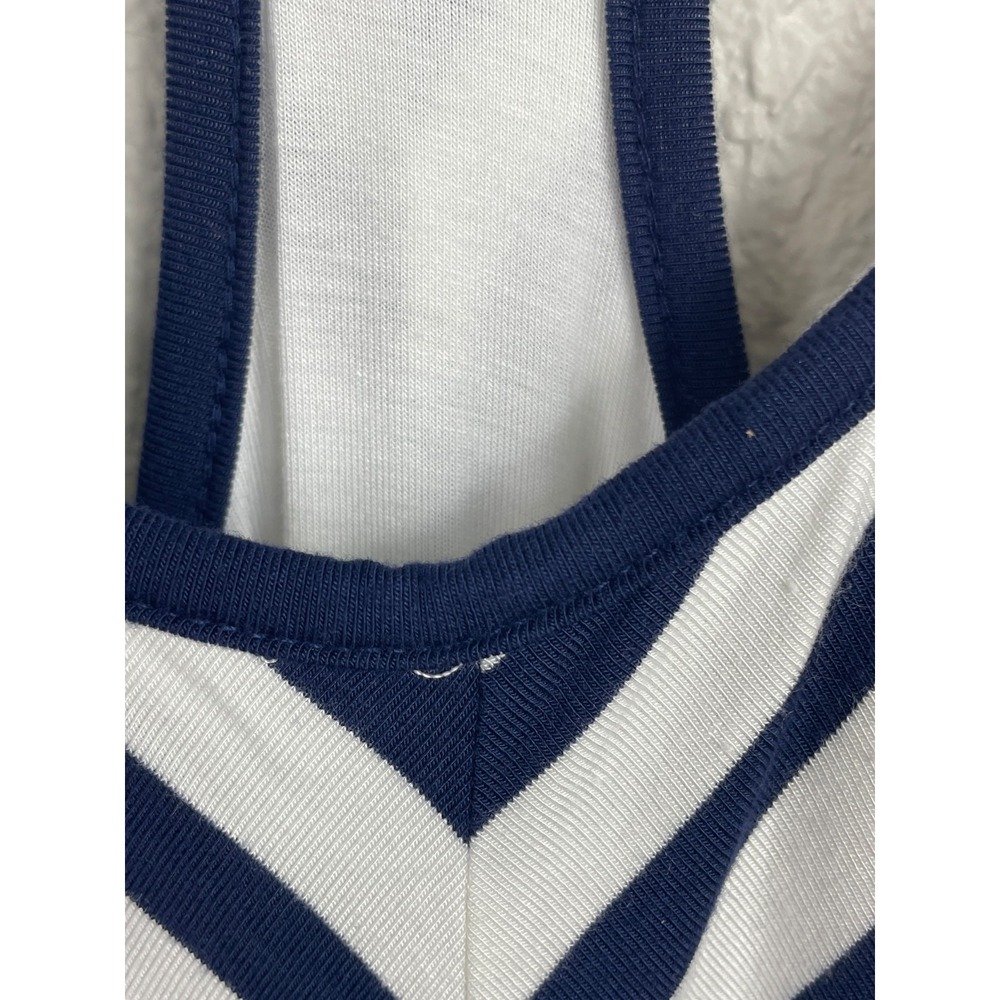 Soma Bra Dress Women's XXL Navy White Striped Maxi Nautical Resort Beachy NWT - Picture 9 of 16